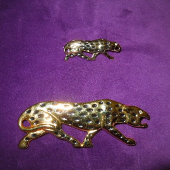 Vintage Bold Elegance Leopard Pin Set - Picture 5 of 6